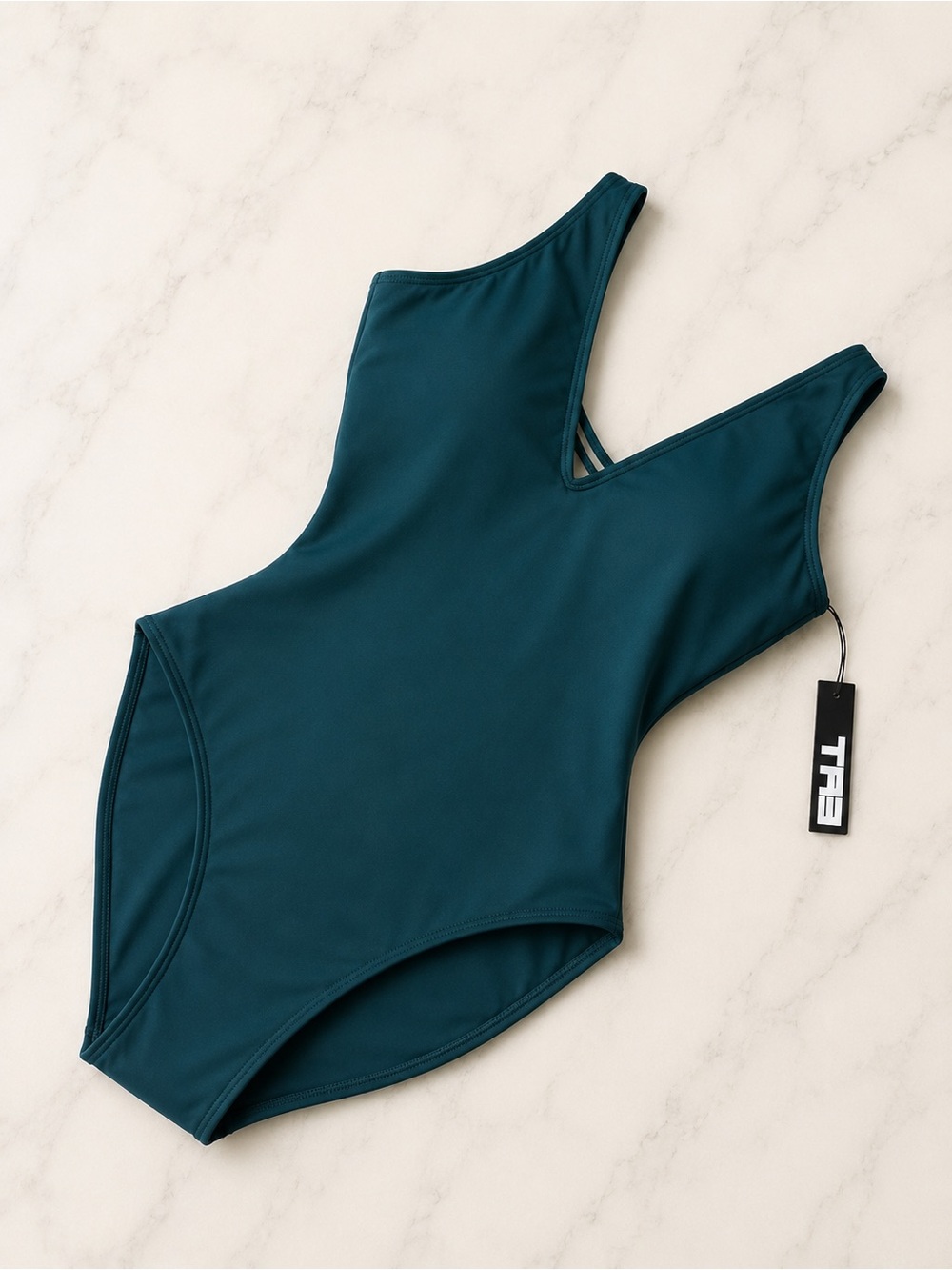 TA3 plunge peacock Teal One-Piece Swimsuit 3X for Women